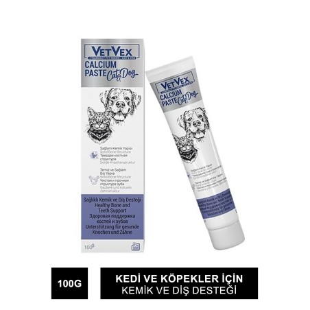 VetVex Calcium Kedi ve Köpek Kemik & Diş Desteği 100 gr
