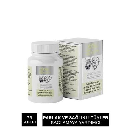 VetVex Derm Kedi ve Köpek Deri & Tüy Sağlığı 75 Tablet