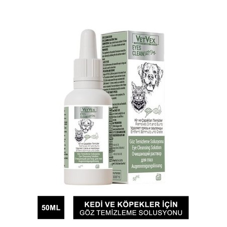 VetVex Eyes Clean Kedi ve Köpek Göz Temizleme Solüsyonu 50 ml