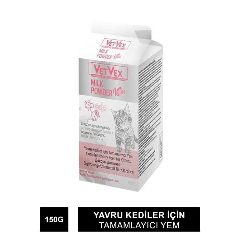 VetVex Milk Powder Yavru Kedi Süt Tozu 150 gr