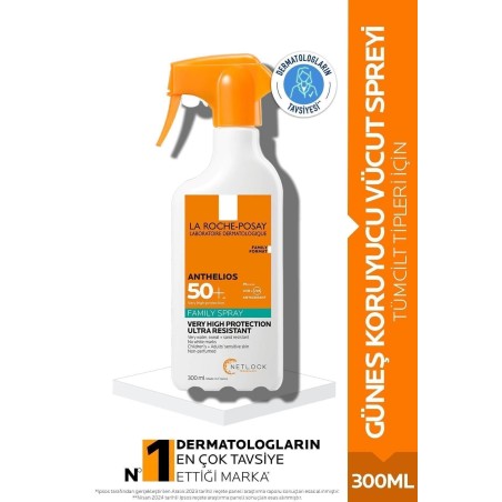 La Roche Posay Anthelios Family Spray Vücut Güneş Kremi 300 ml