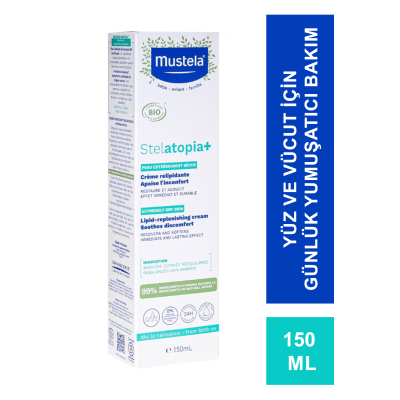 Mustela Stelatopia+ Lipit Yenileyici Krem 150 ml (S.K.T 06-2026)