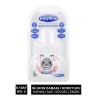 BabyTime Silikon Damaklı Koruyucu Kapaklı Mat Desenli Emzik 6-18 ( BT144-2 )