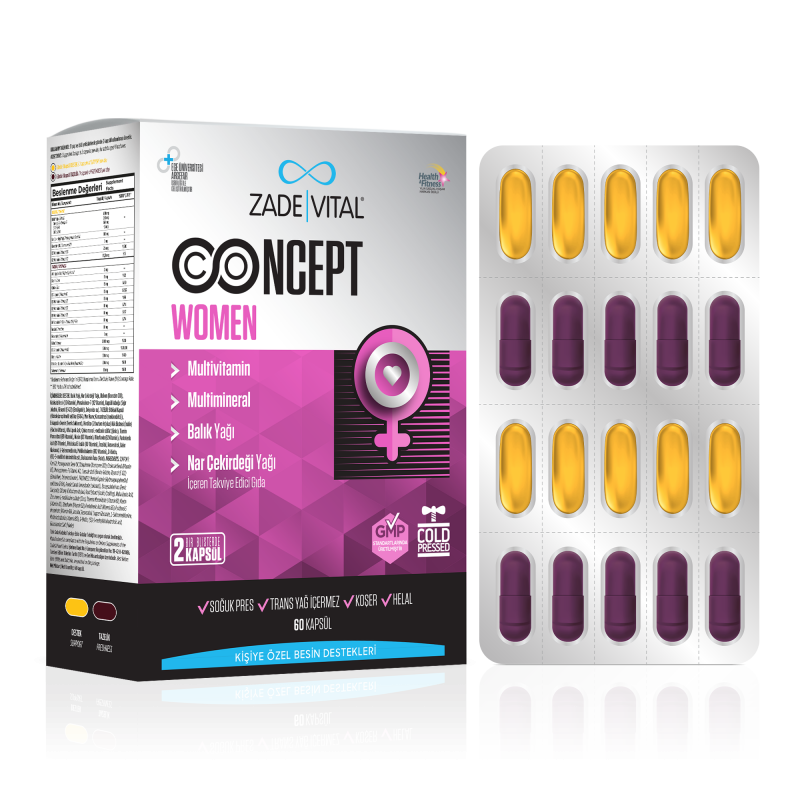 Zade Vital Concept Women 60 Kapsül