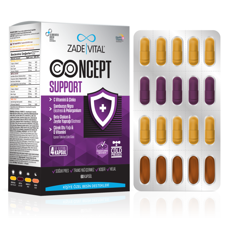 Zade Vital Concept Support 60 Kapsül