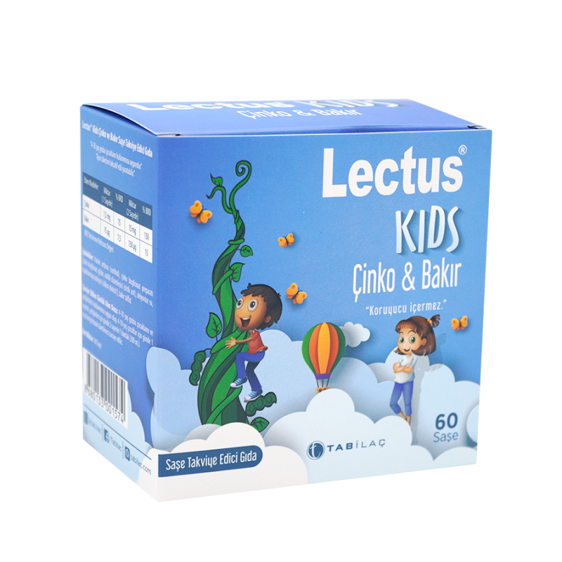 Lectus Kids Çinko & Bakır 60 Saşe