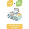Uni Baby Yenidoğan Islak Pamuk Mendil 3x40'lı Paket