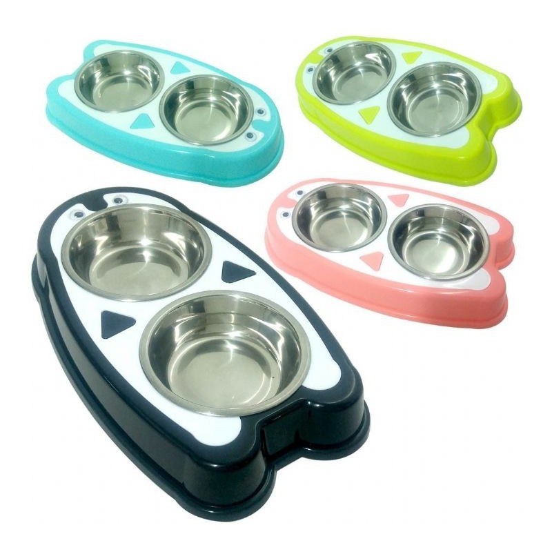 Nunbell Melamin Çelik Mama Kabi İkili