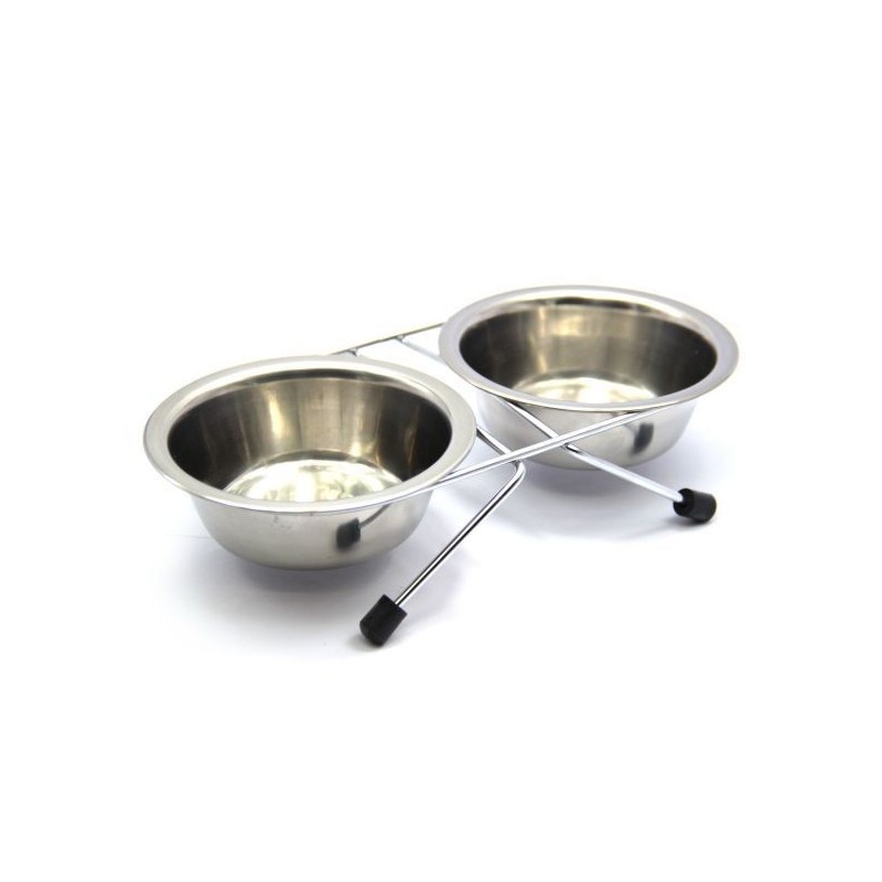 Nunbell Çelik Mama Kabi İkili Tel Ayakli 21 cm