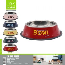 Nunbell Çelik Mama Kabi Renkli 26Cm