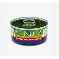 N&D Prıme Chicken & Pomegranate Kitten Kedi Konserve 70 Gr