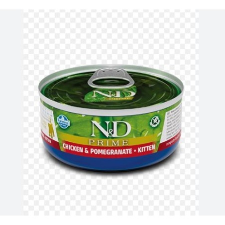 N&D Prıme Chicken & Pomegranate Kitten Kedi Konserve 70 Gr