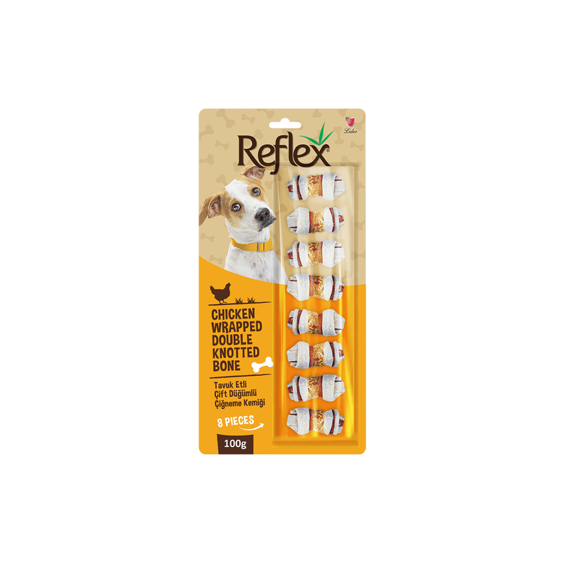 Reflex Tavuk Etli Çift Düğümlü Kemik 8li 100 gr