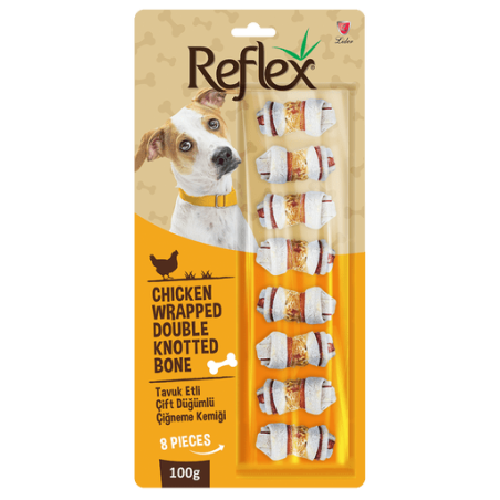 Reflex Tavuk Etli Çift Düğümlü Kemik 8li 100 gr