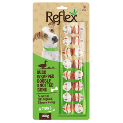 Reflex Ördek Etli Çift Düğümlü Kemik 8li 100 gr