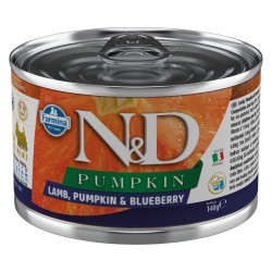 N&D Pumpkın Kuzu & Yaban Mersini Mini Köpek Konserve 140 Gr