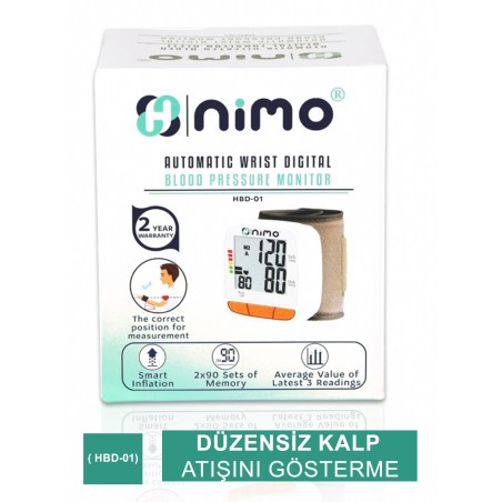 Nimo Med Dijital Bilekten Ölçer Tansiyon Aleti ( HBD-01)