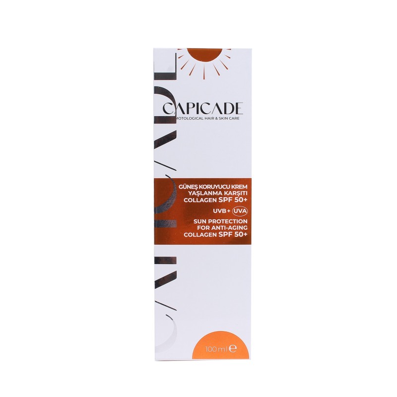 Capicade Güneş Koruyucu Krem Spf 50+ ( Yaşlanma Karşıtı ) 100 ml