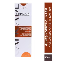 Capicade Güneş Koruyucu Krem Spf 50+ Yaşlanma Karşıtı 100 ml