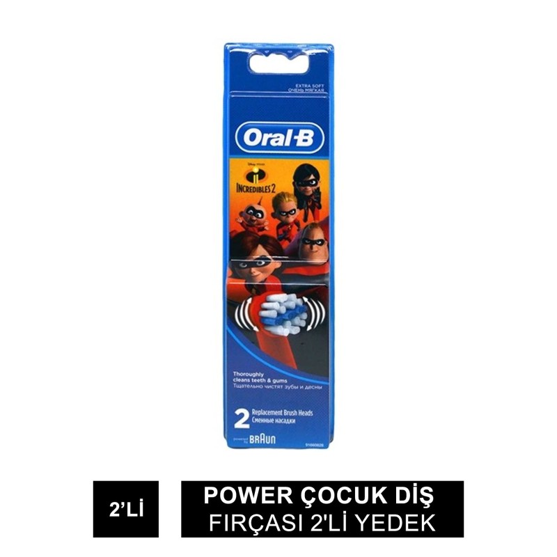 Oral-B Stages Power Çocuk Diş Fırçası 2'li Yedek Başlık