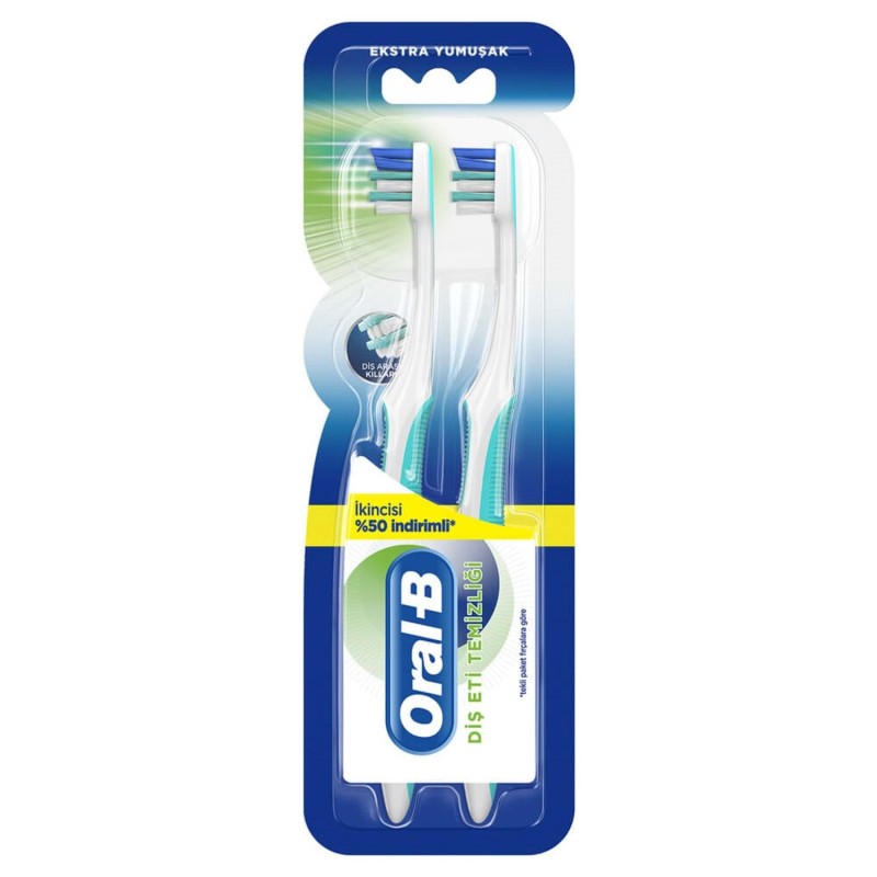 Oral-B Diş Eti Temizliği Diş Fırçası 1+1