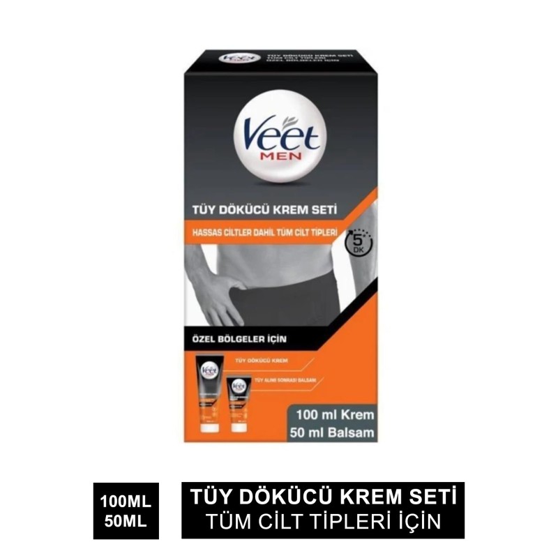 Veet Men Tüy Dökücü Krem Seti 100 ml+50 ml