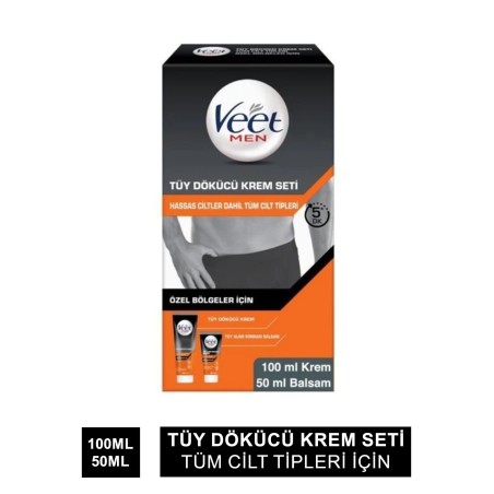 Veet Men Tüy Dökücü Krem Seti 100 ml+50 ml