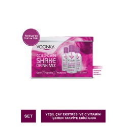Outlet - Voonka Beauty Collagen Shake Drink Mix Portakal & Şeftali Aromalı 15x50 ml