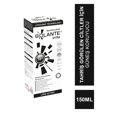 Solante İrrita Lotion Spf 50+ 150 ml  İrriyasyonlu Uygulamalarda Güneş Losyonu