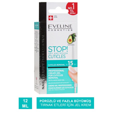 Eveline Stop Dry and Rough Cuticles ( Kütikül Giderici Jel Krem ) 12 ml