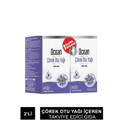 Ocean Çörek Otu Yağı 60 Kapsül 2'li Set