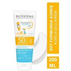 Bioderma Photoderm Pediatrics Lait Bebek, Çocuk için SPF50+ Yüksek Korumalı Süt Formda Güneş Kremi Spf50+ 200 ml