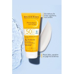 Bioderma Photoderm Lait Ultra Tüm Ciltler SPF50+ Yüksek Koruma Süt Form Yüz Vücut Güneş Kremi 200 ml