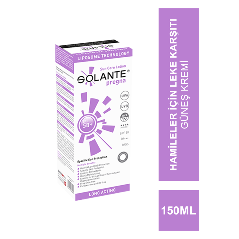 Solante Pregna SPF 50+ Güneş Losyonu 150ml Hamilelere Özel Güneş Koruyucu Solante Pregna SPF 50+ Güneş Losyonu 150ml Hamilelere Özel Güneş Koruyucu