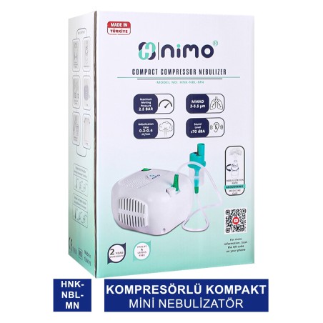 Nimo Kompresörlü Kompakt Mini Nebulizatör ( HNK-NBL-MN )