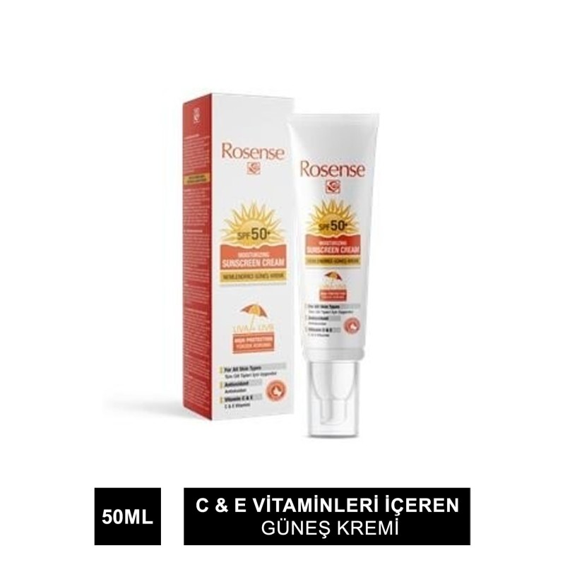 Rosense Nemlendirici Güneş Kremi Spf50+ 50 ml