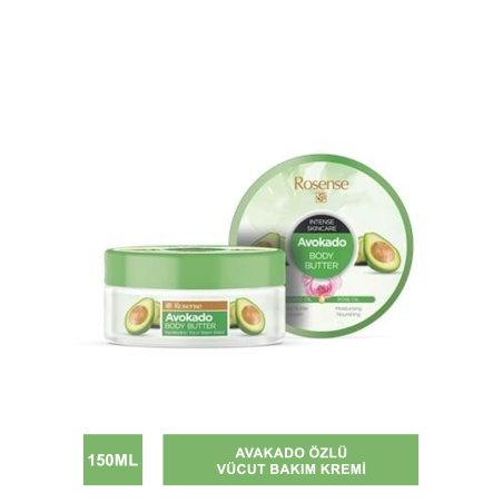 Rosense Avokado Body Butter ( Nemlendirici Vücut Bakım Kremi ) 150 ml