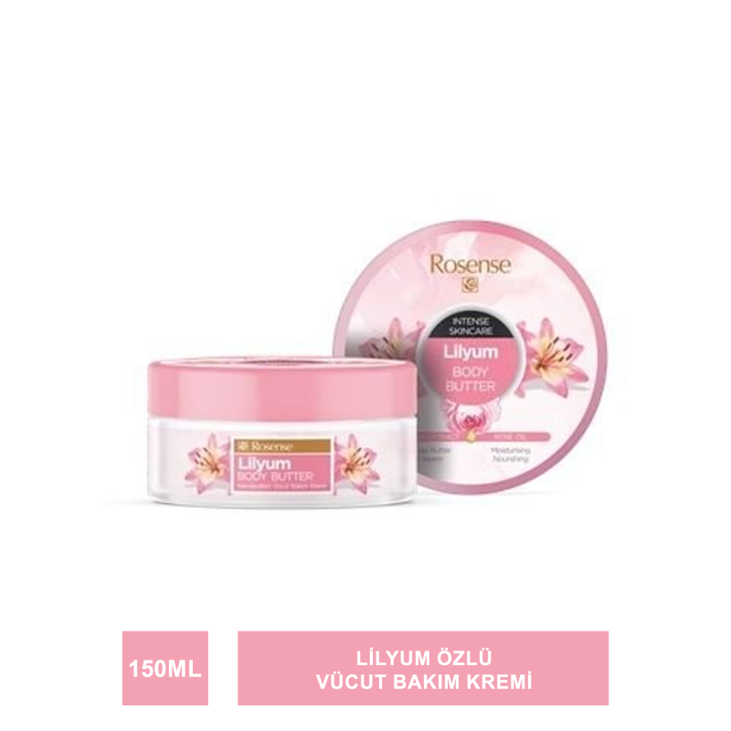 Rosense Lilyum Body Butter ( Nemlendirici Vücut Bakım Kremi ) 150 ml