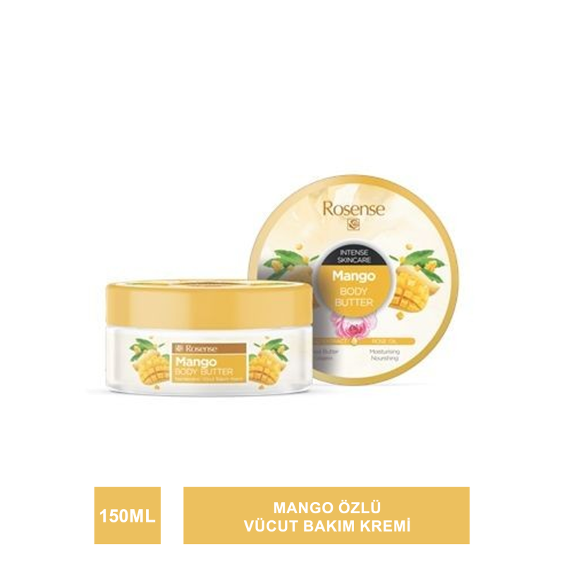 Rosense Mango Body Butter ( Nemlendirici Vücut Bakım Kremi ) 150 ml