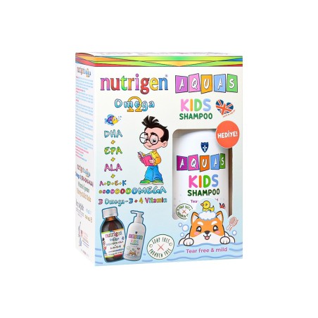 Nutrigen Omega 3 Portakal Aromalı 200 ml ( Aquas Kids Şampuan Hediye )