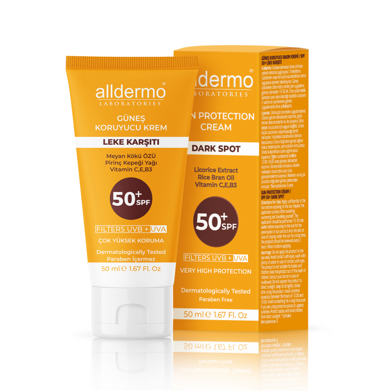 Alldermo Leke Karşıtı (Dark Spot) Güneş Koruyucu Krem SPF 50+ 50 ml