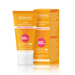 Alldermo Kuru Hassas Cilt Güneş Koruyucu Krem SPF 50+ 50 ml