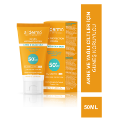 Alldermo Akne & Yağlı Cilt Güneş Koruyucu Krem SPF 50+ 50 ml