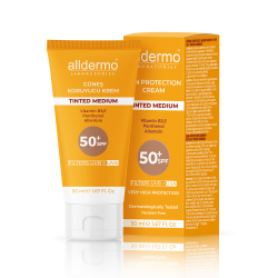 Alldermo Tinted Medium Güneş Koruyucu Krem SPF 50+ 50 ml
