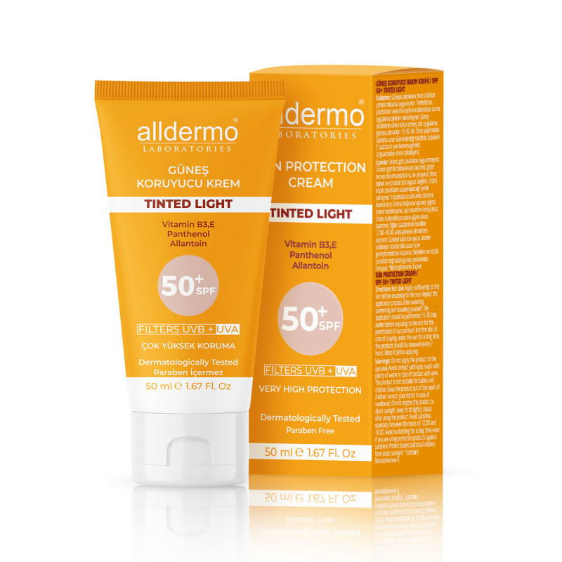 Alldermo Tinted Light Güneş Koruyucu Krem SPF 50+ 50 ml