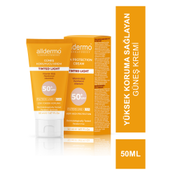 Alldermo Tinted Light Güneş Koruyucu Krem SPF 50+ 50 ml