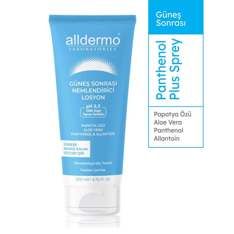 Alldermo Güneş Sonrası Nemlendirici Losyon 200 ml