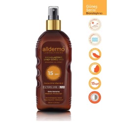 Alldermo Bronzlaştırıcı Sprey Güneş Yağı Spf 15 200 ml