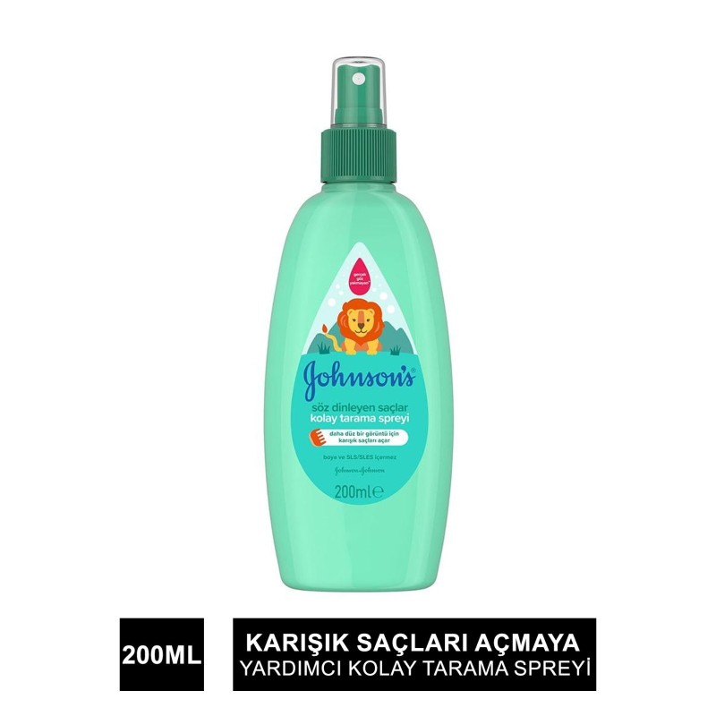Johnsons Baby Söz Dinleyen Saçlar Kolay Tarama Spreyi 200 ml