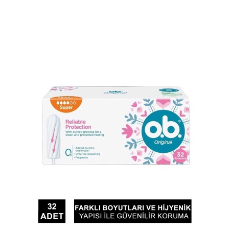 O.B. Pro Comfort Süper Tampon 32 Adet